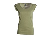 trendy en lichte T shirt dames Payper model Underground met diepere uitsnijding